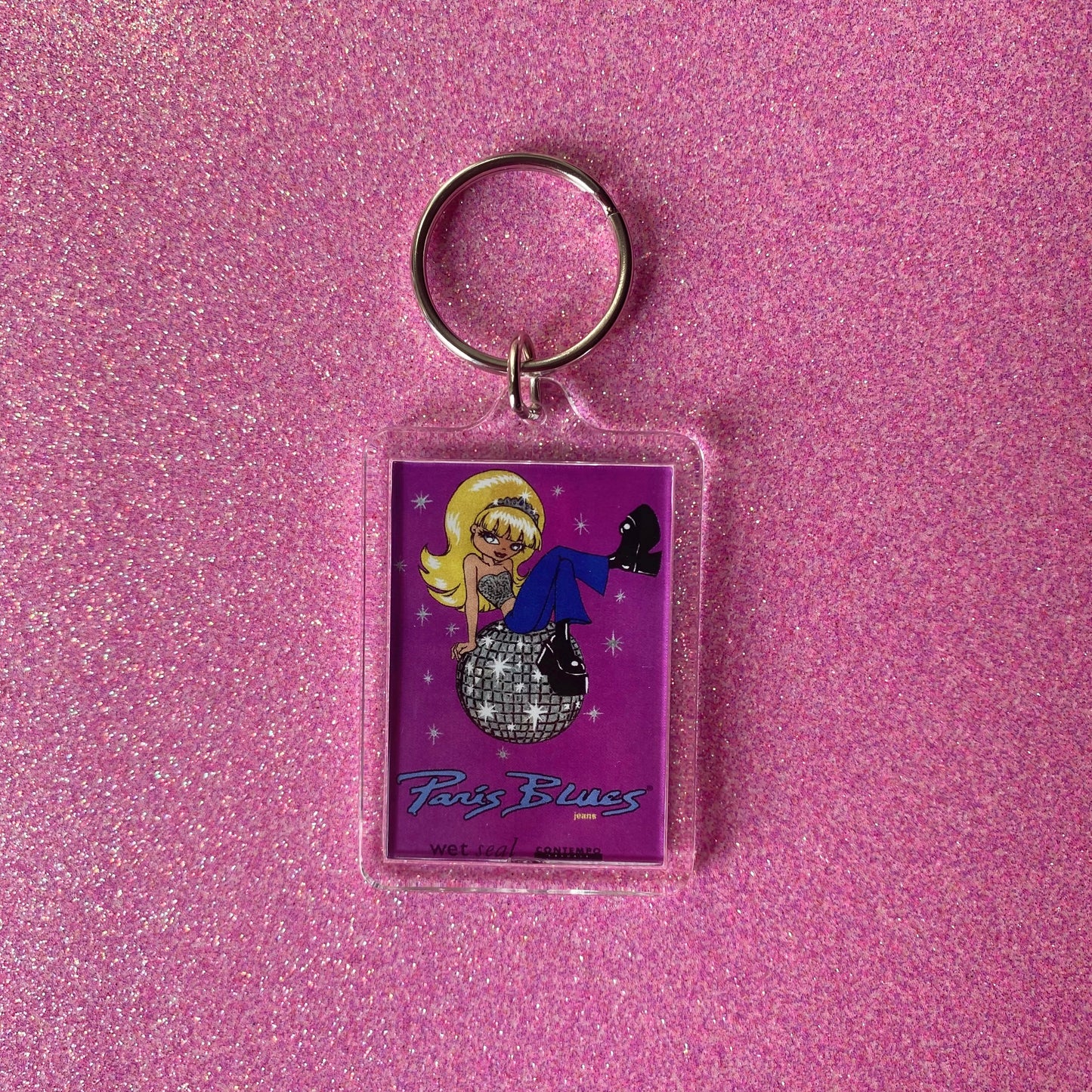 Paris Blues Keychain