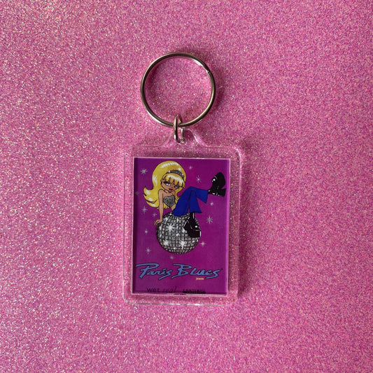 Paris Blues Keychain